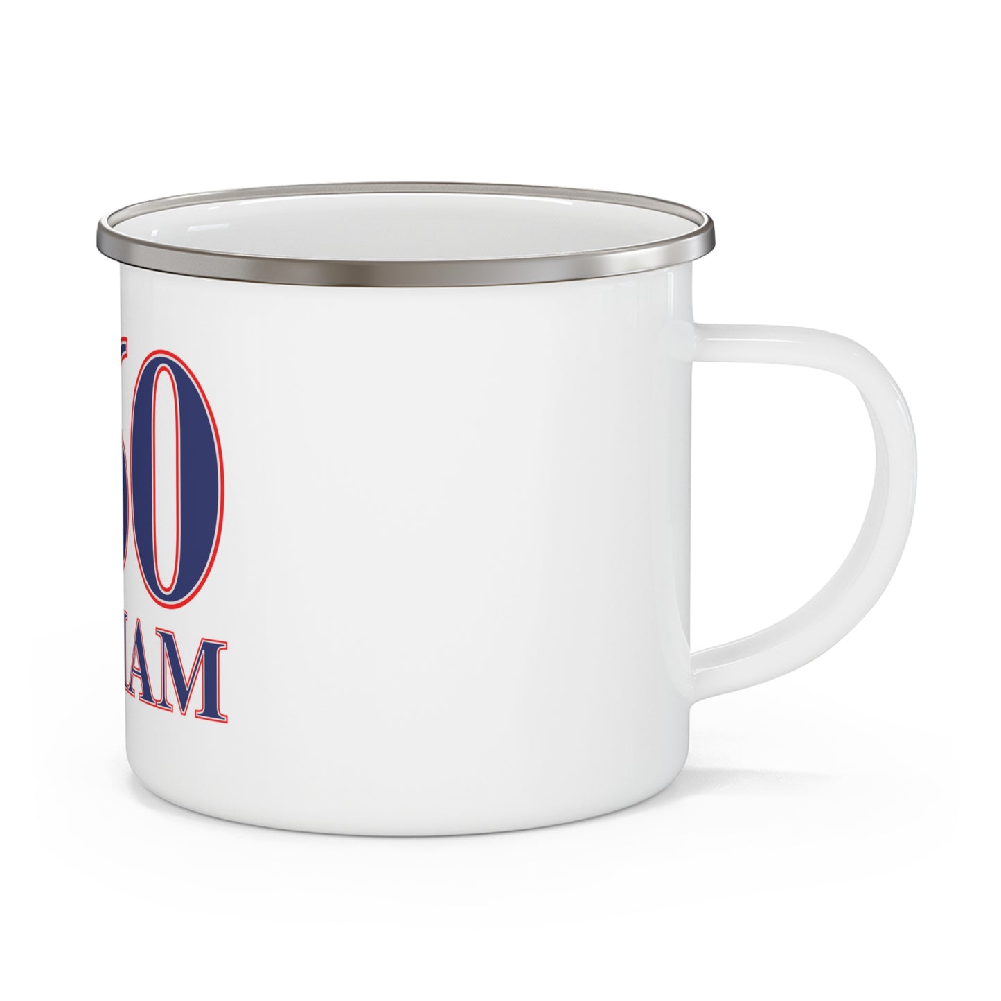 860 Durham Red, White & Blue Enamel Camping Mug