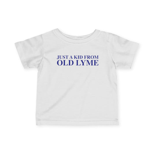 Just a kid from Old Lyme Infant Fine Jersey T-Shirt