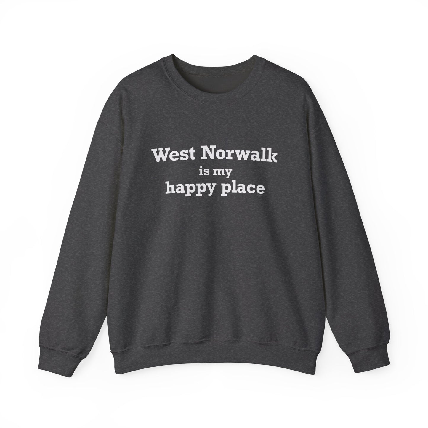 West Norwalk is My Happy Place Unisex Heavy Blend™ Crewneck Sweatshirt