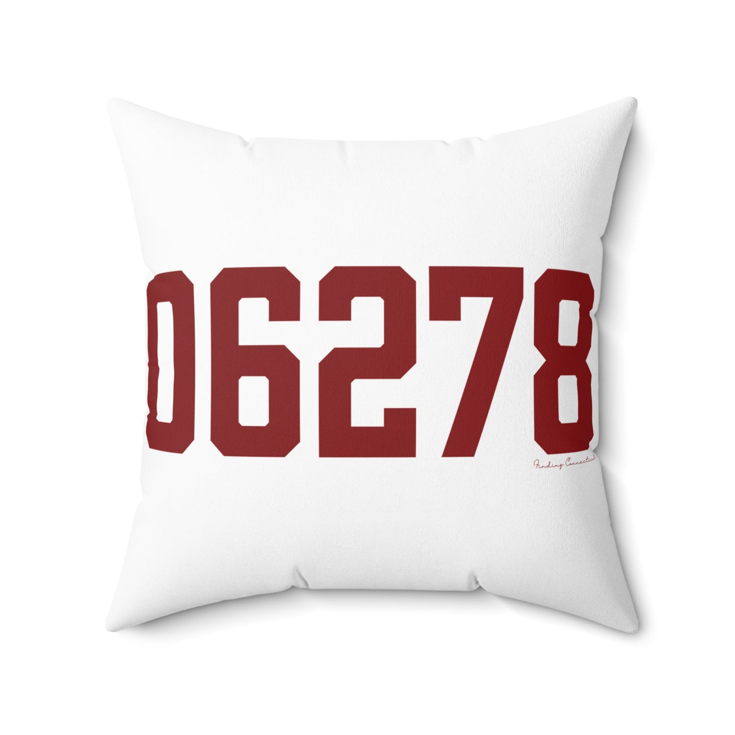 06278 Ashford Connecticut Zip Code Spun Polyester Square Pillow