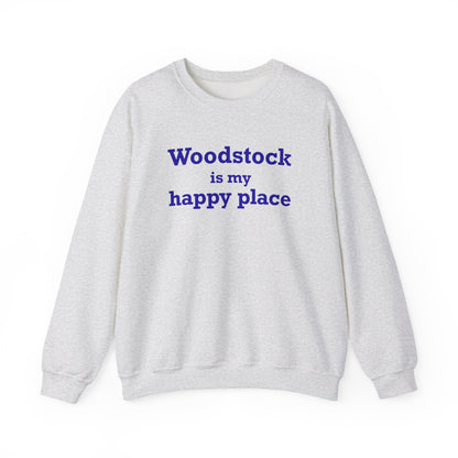 Woodstock is My Happy Place Unisex Heavy Blend™ Crewneck Sweatshirt