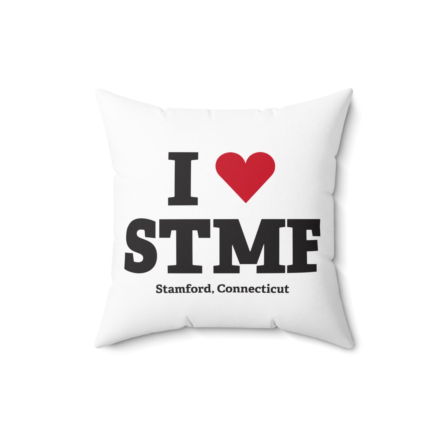 I Heart STMF  Spun Polyester Square Pillow