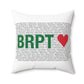 Bridgeport Love Spun Polyester Square Pillow