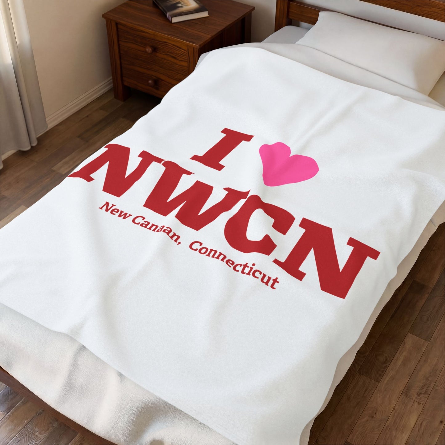 I Heart NWCN Velveteen Plush Blanket