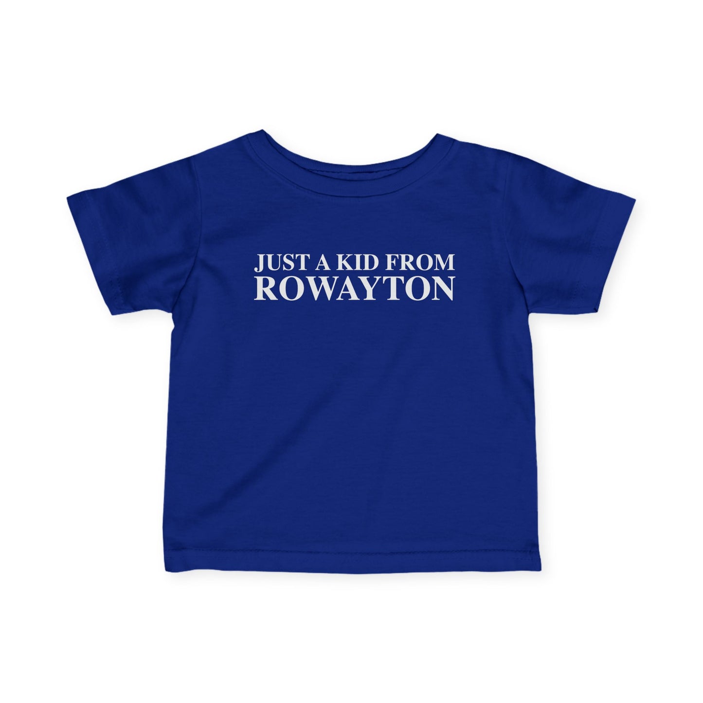 Just a kid from Rowayton Infant Fine Jersey T-Shirt