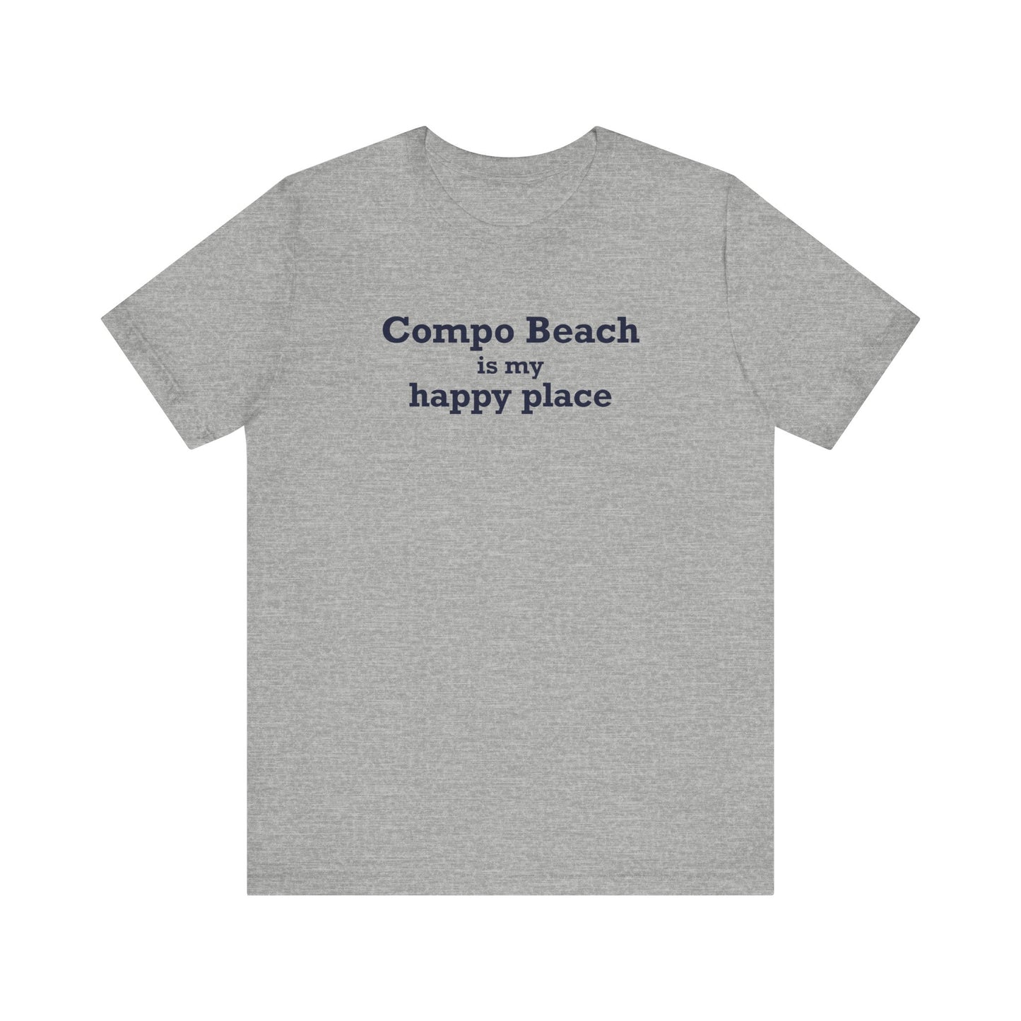Compo Beach Is My Happy Place Unisex Jersey Short Sleeve T-Shirt