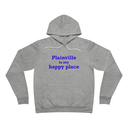 Plainville is My Happy Place Unisex Sponge Fleece Pullover Hoodie