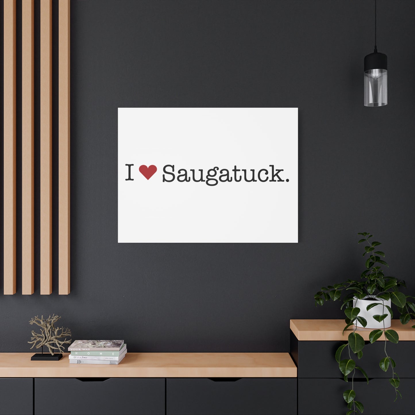 I Heart Saugatuck. Matte Canvas, Stretched, 1.25"