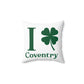 I Clover Coventry Spun Polyester Square Pillow