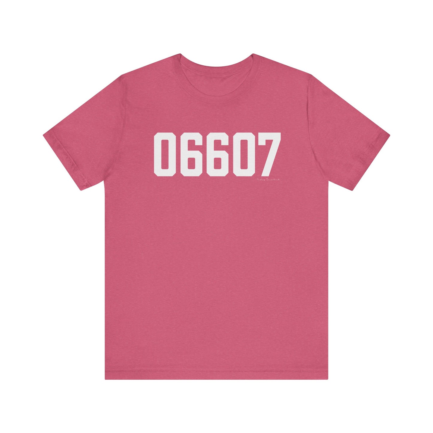 06607 Bridgeport CT Zip Code Unisex Jersey Short Sleeve T-Shirt