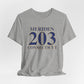 Meriden 203 Connecticut Unisex Jersey Short Sleeve Tee