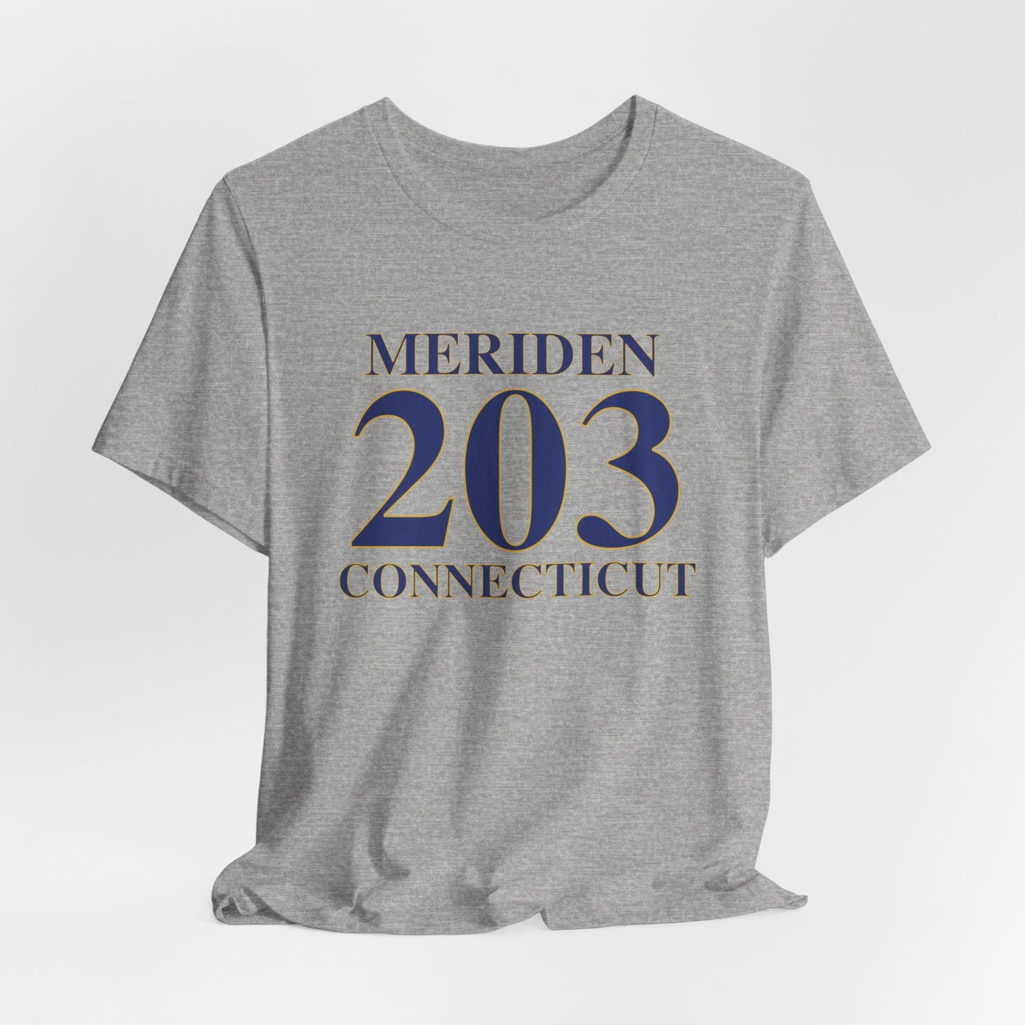 Meriden 203 Connecticut Unisex Jersey Short Sleeve Tee