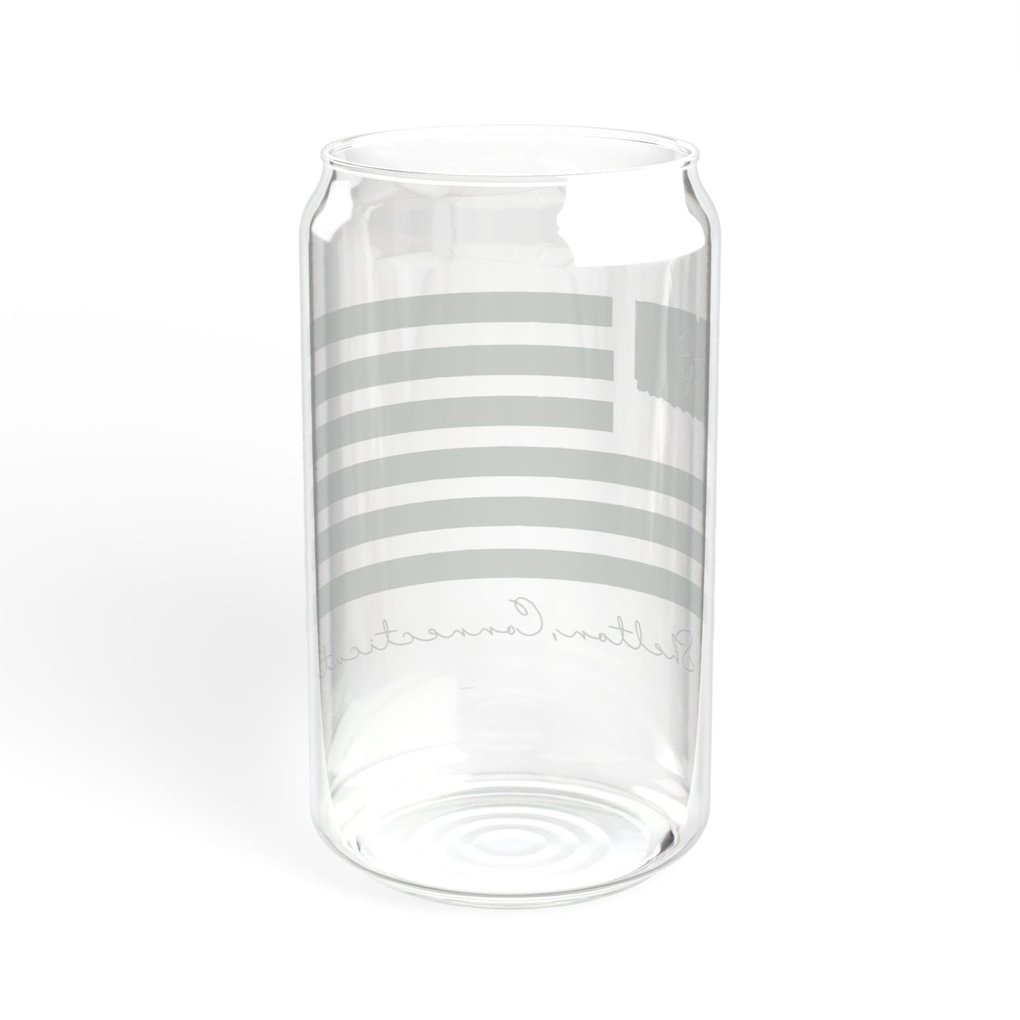 Shelton Connecticut St Patrick’s Day Flag Sipper Glass, 16oz