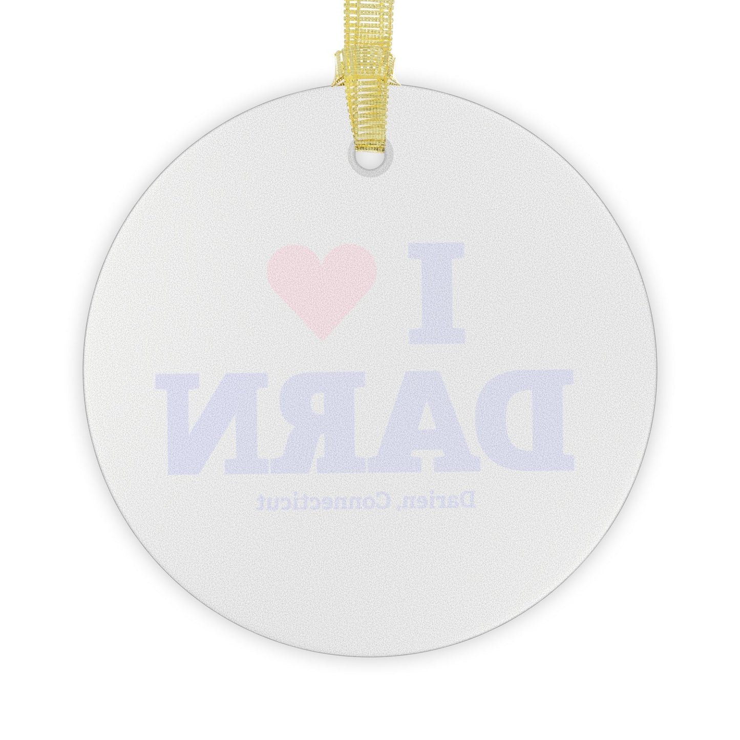 I Heart DARN Glass Ornaments