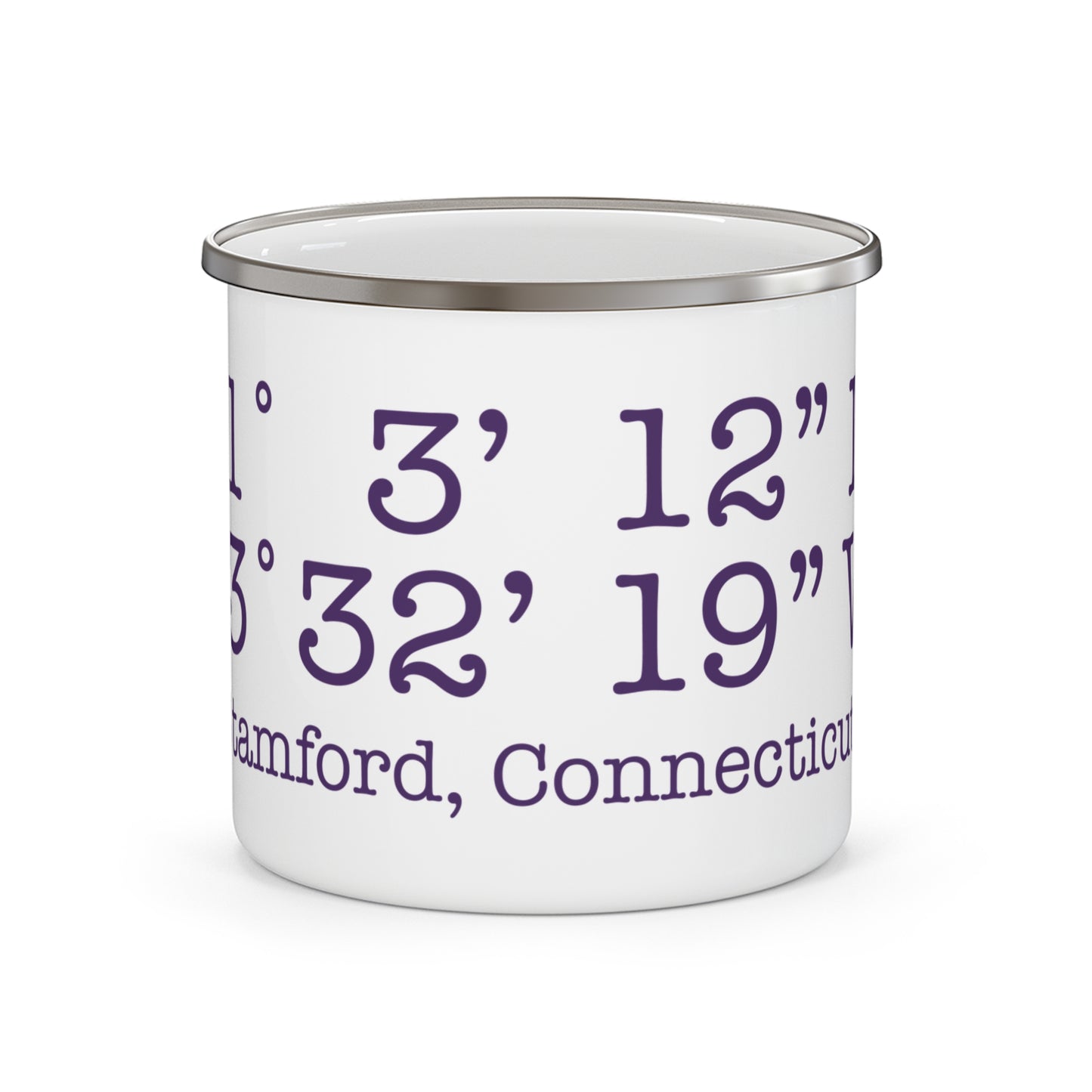 Stamford Coordinates Enamel Camping Mug