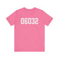 06032 - Farmington CT Zip Code Unisex Jersey Short Sleeve T-Shirt