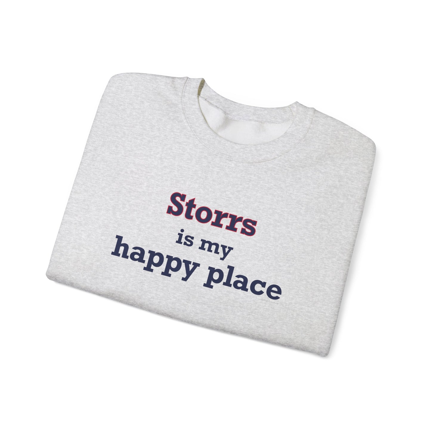 Storrs Is My Happy Place Unisex Heavy Blend™ Crewneck Sweatshirt