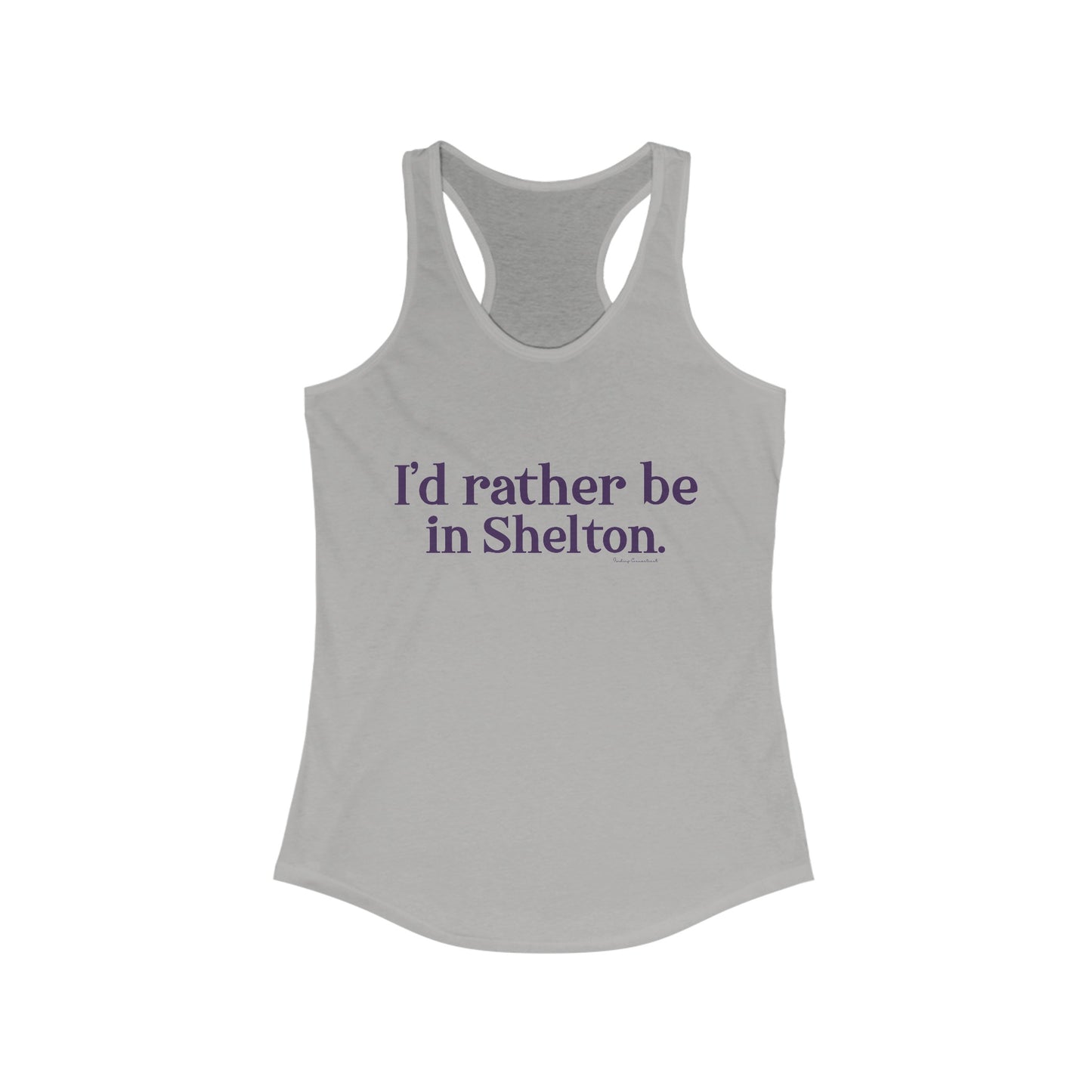 I'd rather be in Shelton Women's Ideal Racerback Tank