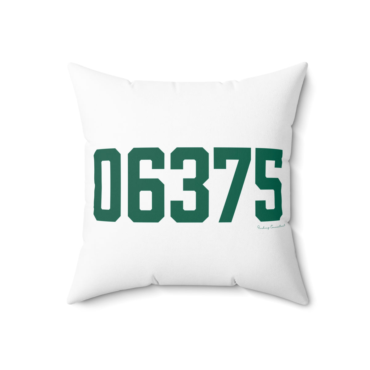 06375 New London Connecticut Zip Code Spun Polyester Square Pillow