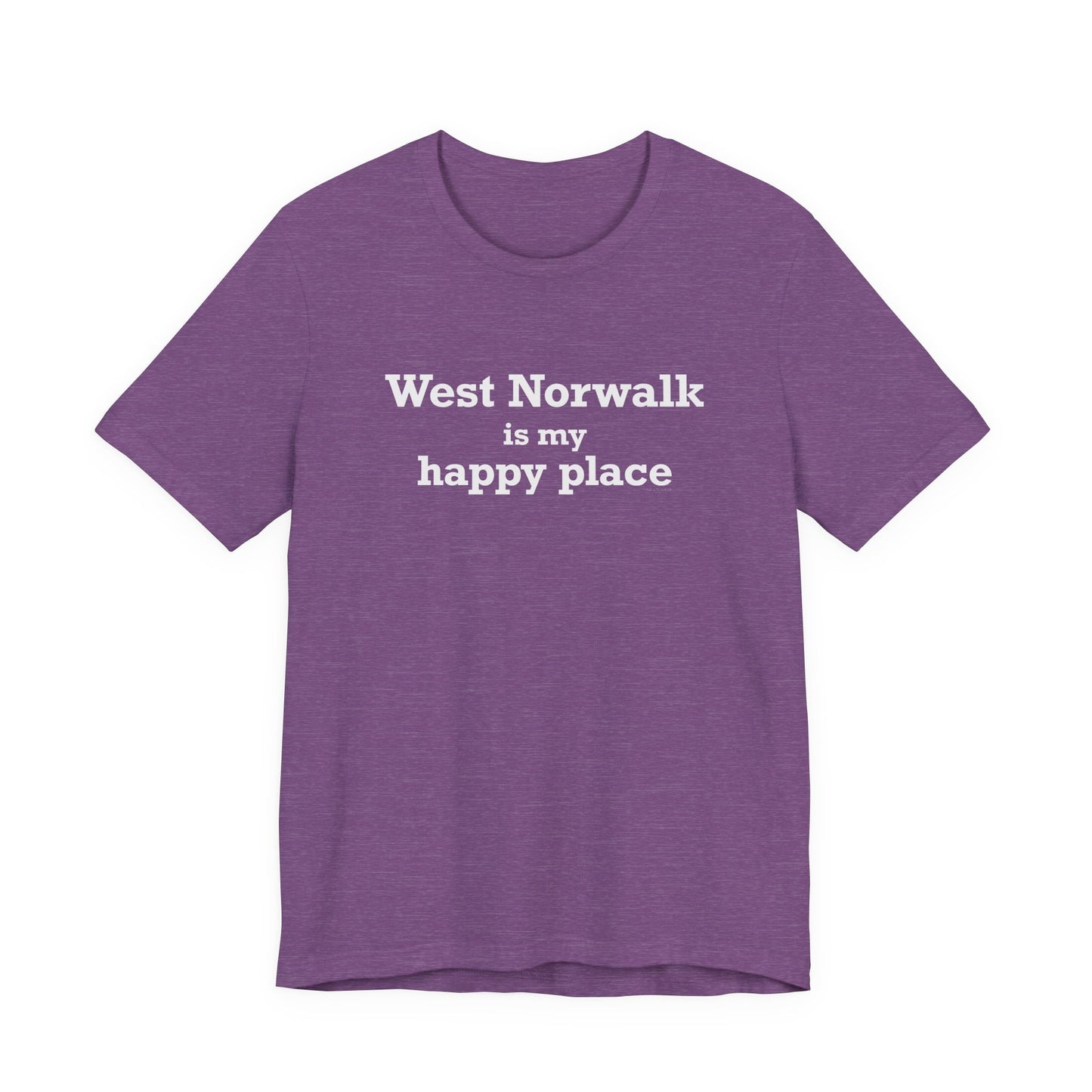 West Norwalk is My Happy Place Unisex Jersey Short Sleeve T-Shirt
