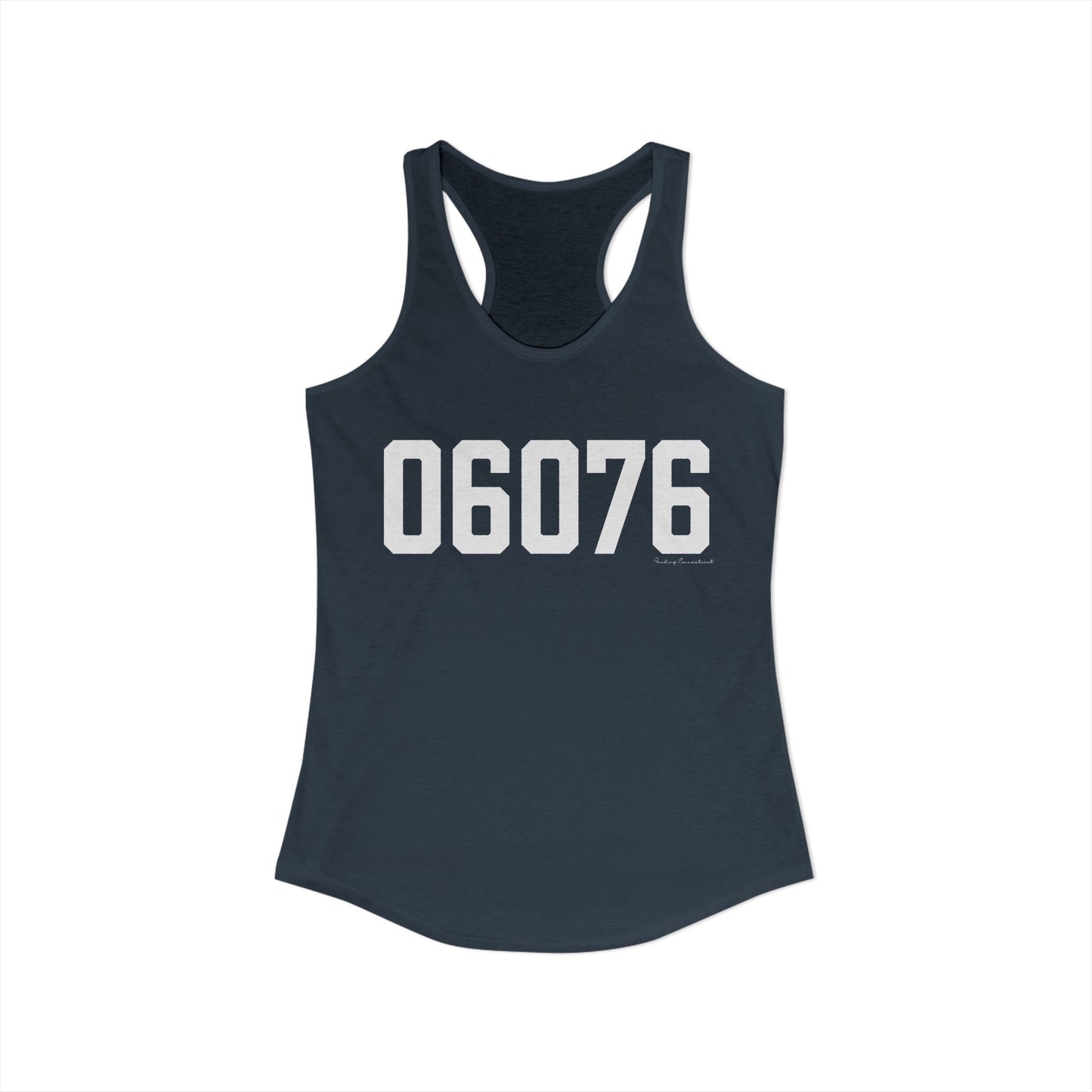 06076 Union CT Zip Code Women's Ideal Racerback Tank Top