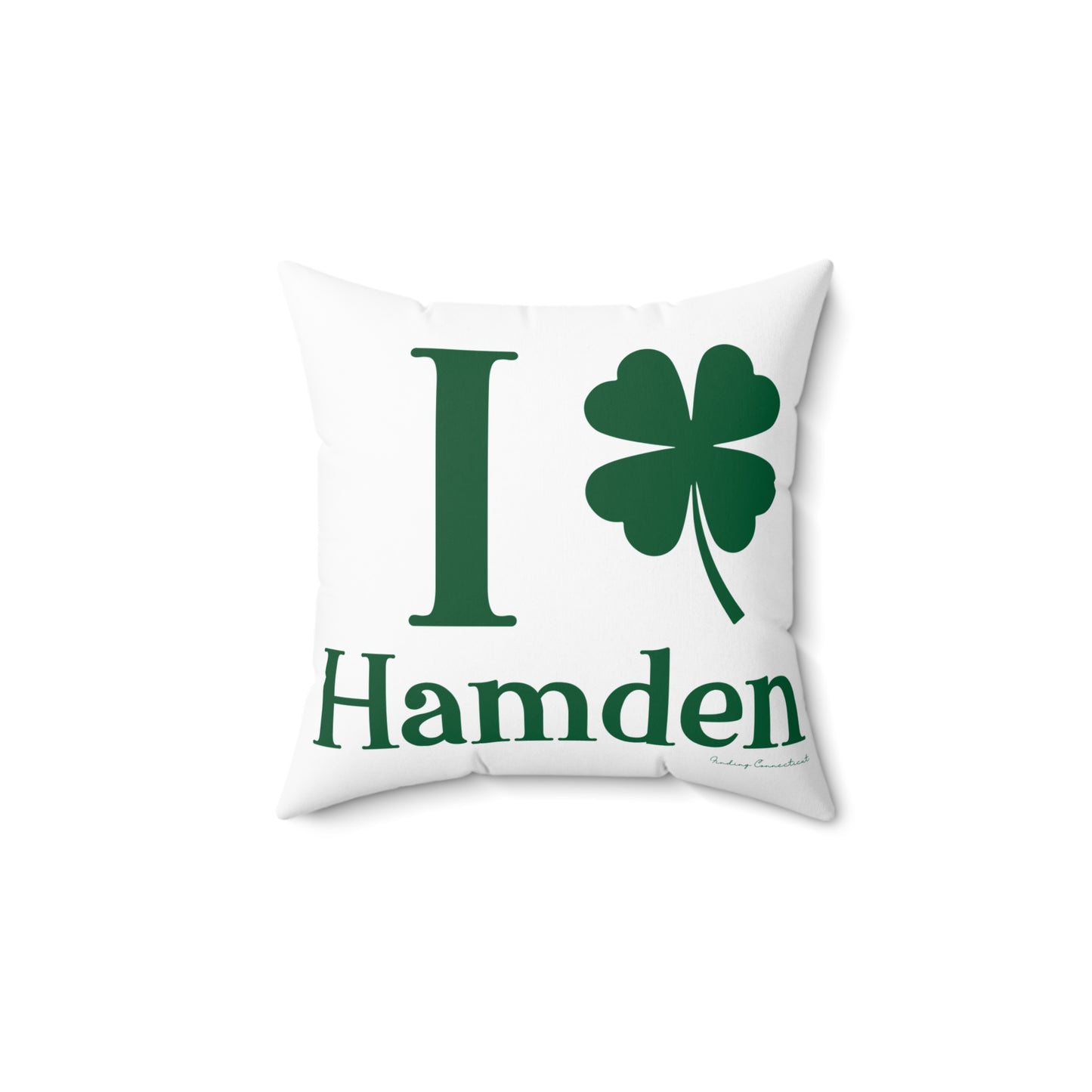 I Clover Hamden Spun Polyester Square Pillow