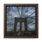 In the middle of the bridge Gallery Canvas Wraps, Square Frame