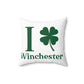 I Clover Winchester Spun Polyester Square Pillow