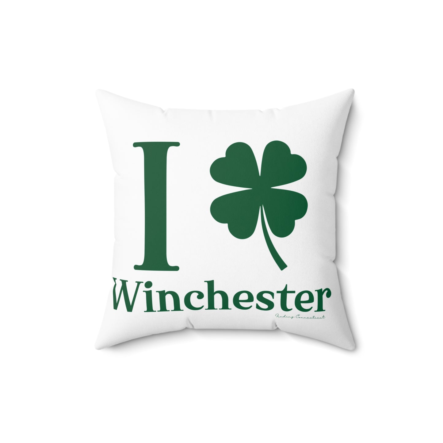 I Clover Winchester Spun Polyester Square Pillow