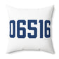 06516 West Haven Connecticut Zip Code Polyester Square Pillow