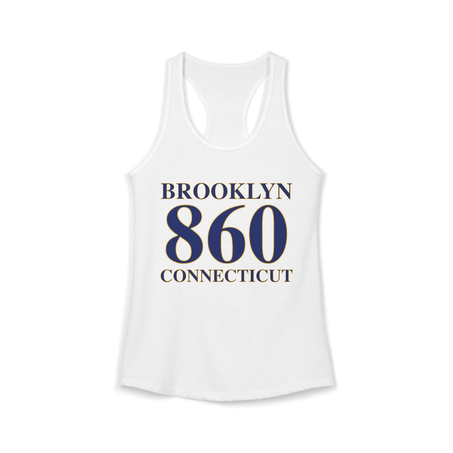 Brooklyn 860 Connecticut Women's Ideal Racerback Tank Top