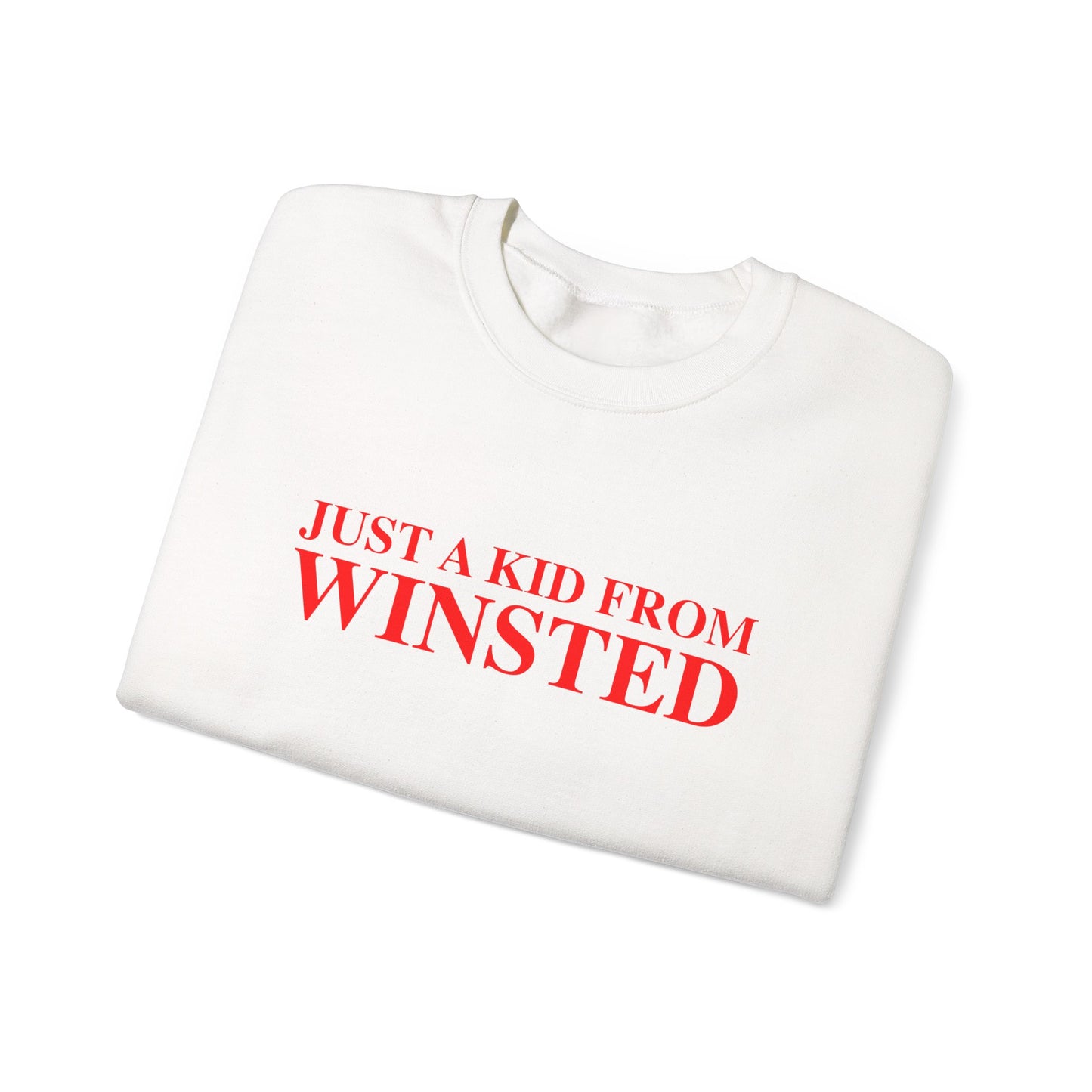 Just a kid from Winsted Unisex Heavy Blend™ Crewneck Sweatshirt