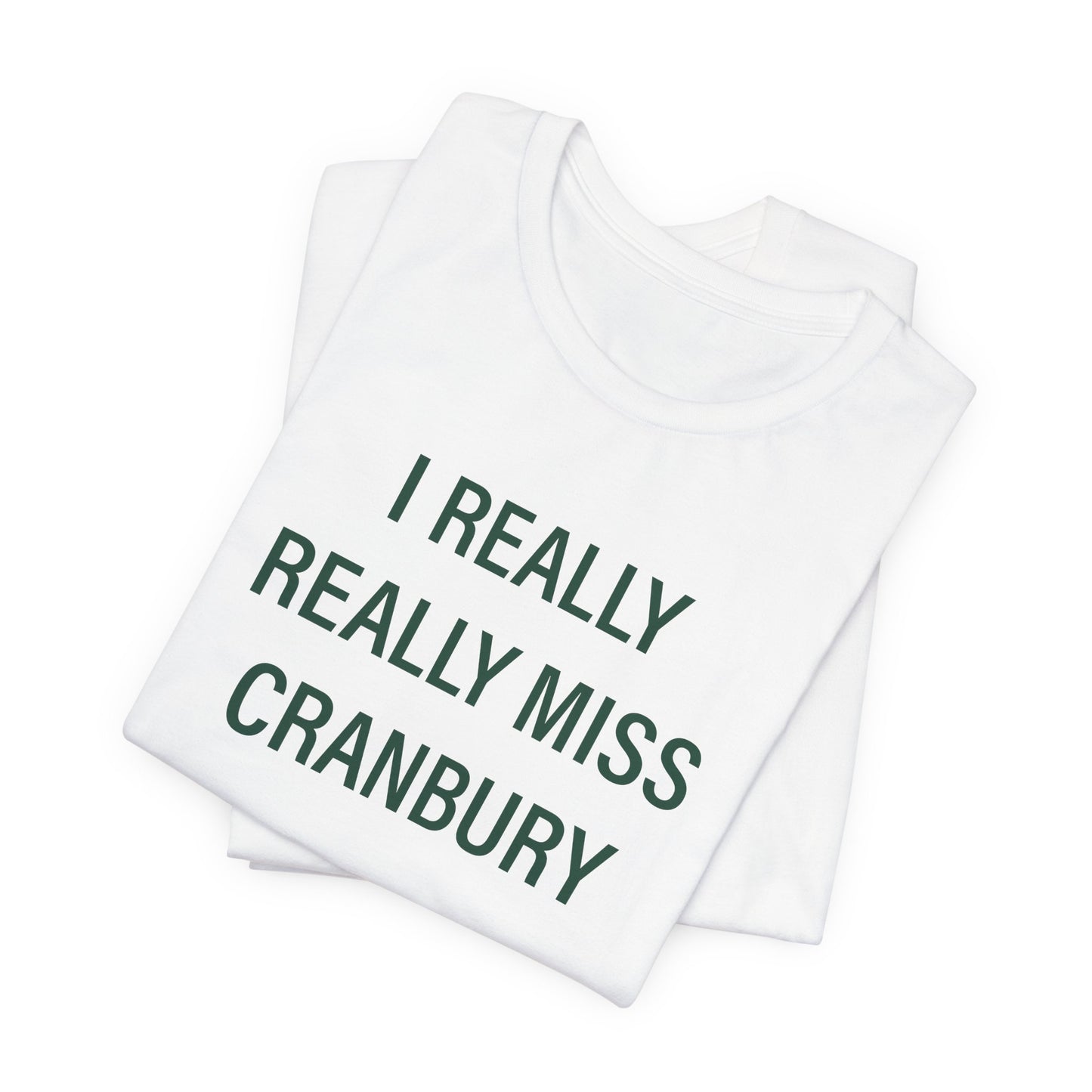 I Really Really Miss Cranbury Unisex Jersey Short Sleeve T-Shirt