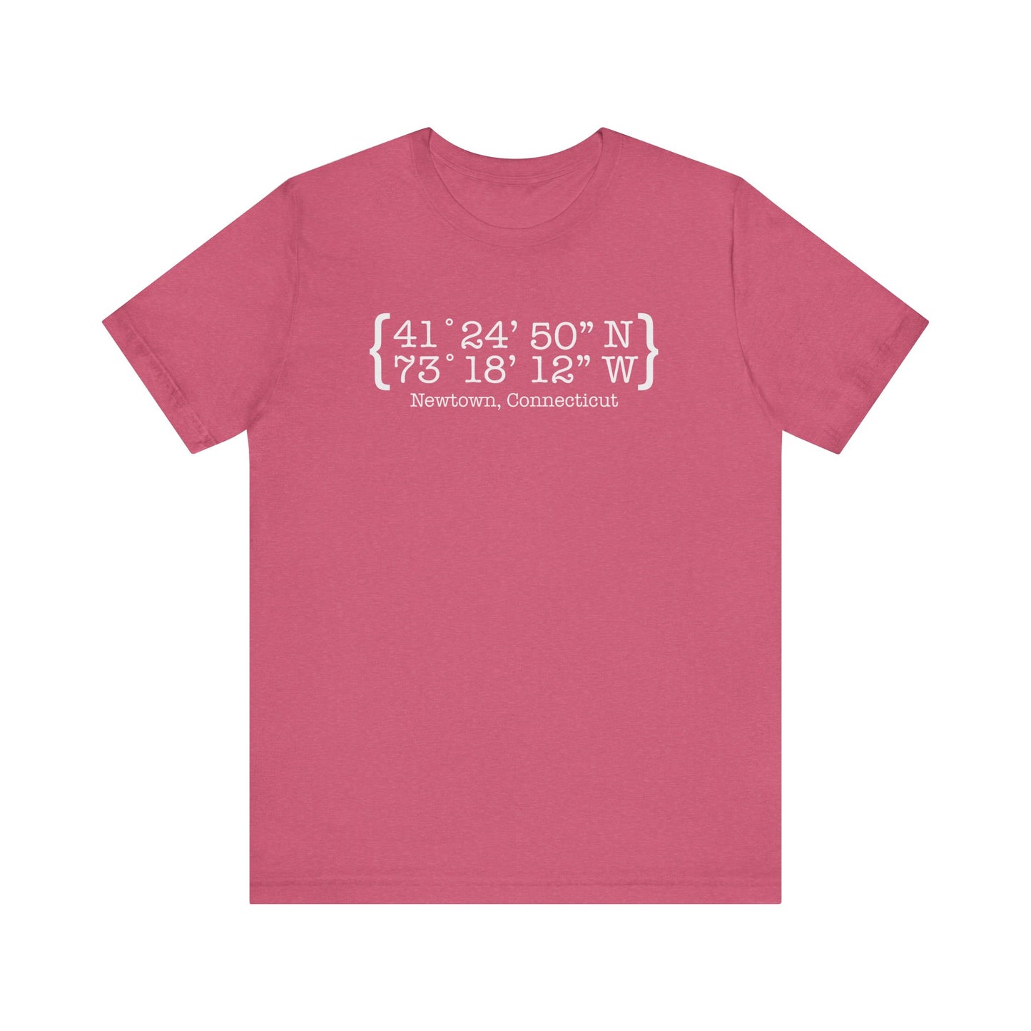Newtown Coordinates Unisex Jersey Short Sleeve T-Shirt