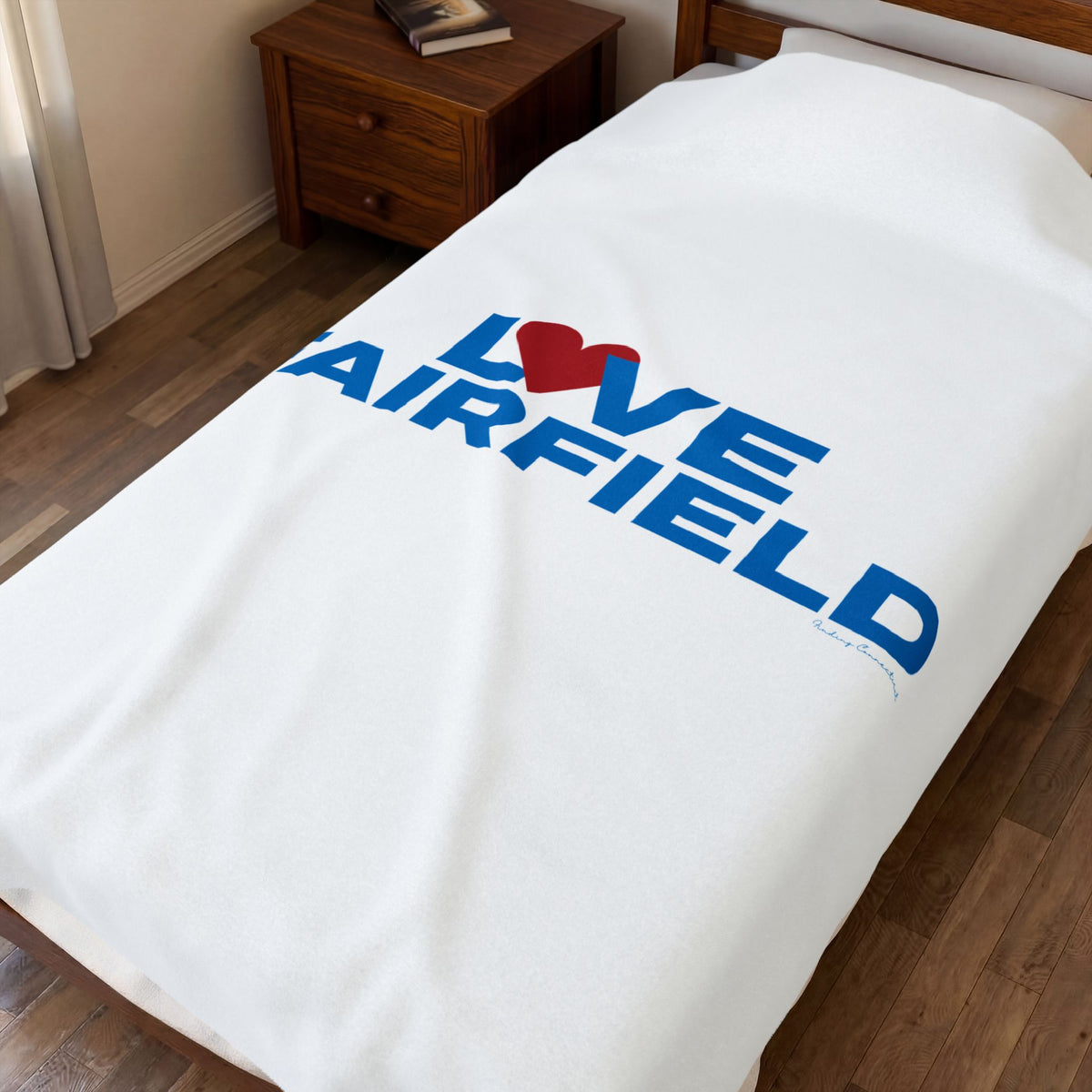 Love Fairfield  Velveteen Plush Blanket