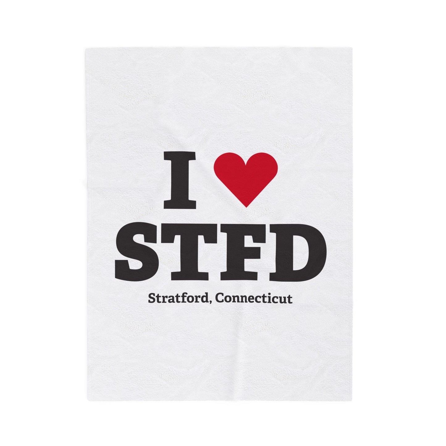 I Heart STFD Velveteen Plush Blanket