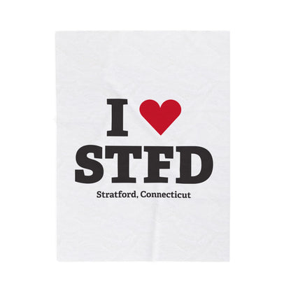I Heart STFD Velveteen Plush Blanket
