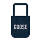 Goose Zip Code - Gray & Purple Organic Canvas Tote Bag
