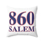 860 Salem Red, White & Blue Spun Polyester Square Pillow