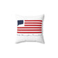 North Stonington Connecticut Flag Spun Polyester Square Pillow