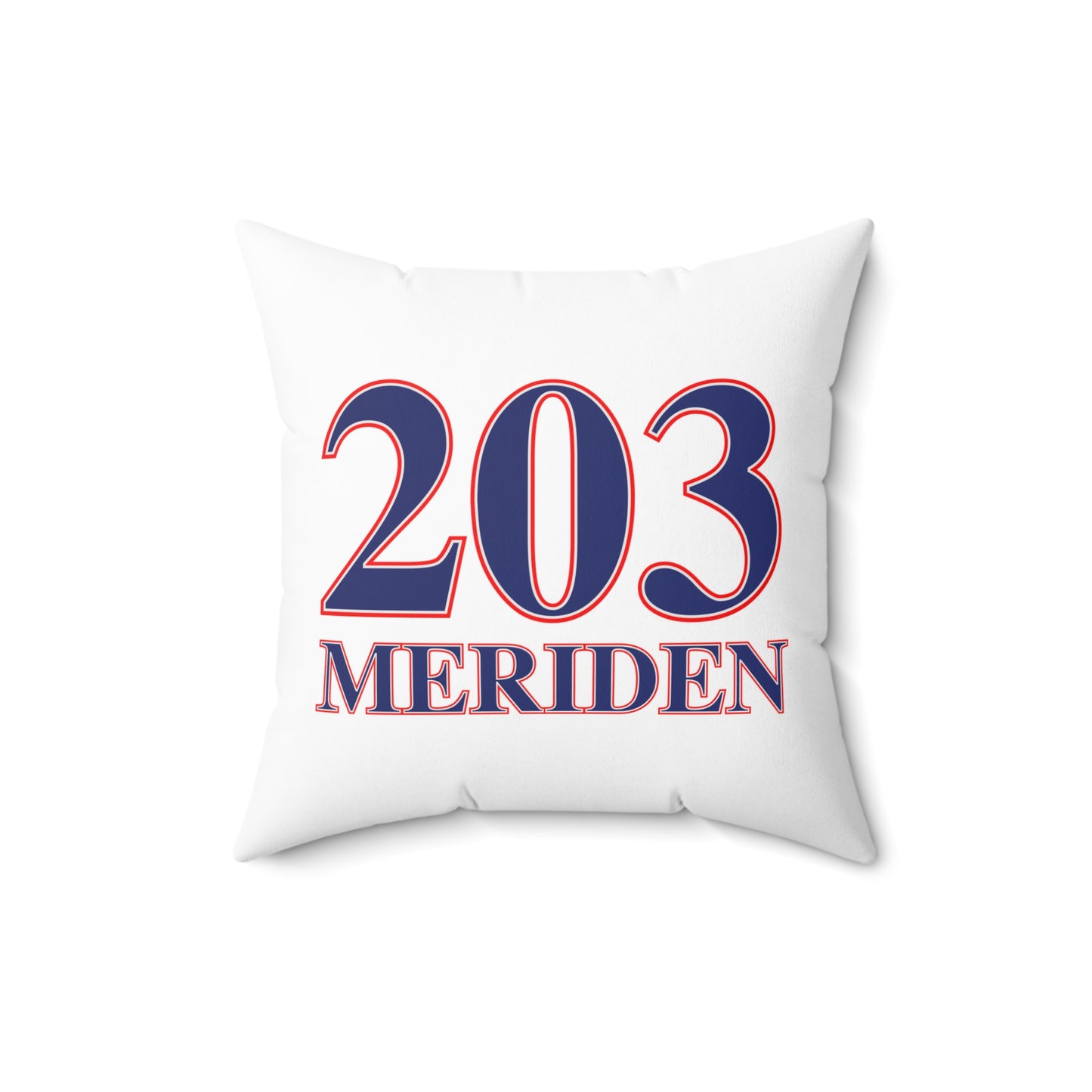 203 Meriden Red White & Blue Spun Polyester Square Pillow