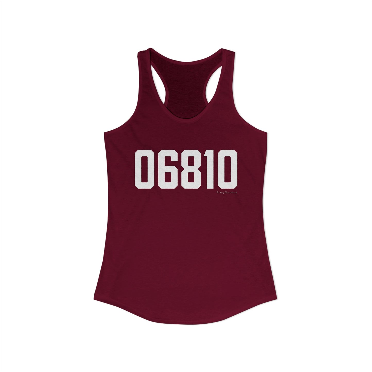 06810 Danbury CT Zip Code Women's Ideal Racerback Tank Top