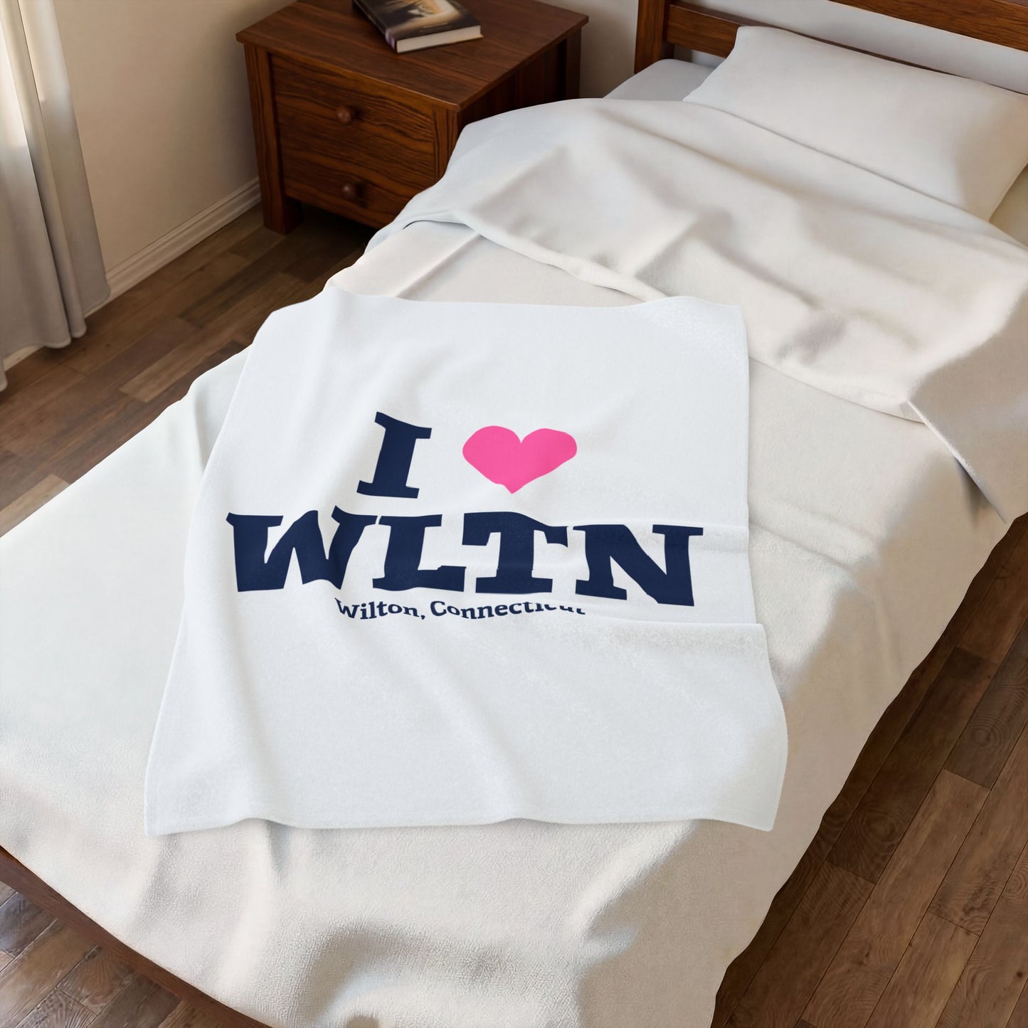 I Heart WLTN Velveteen Plush Blanket