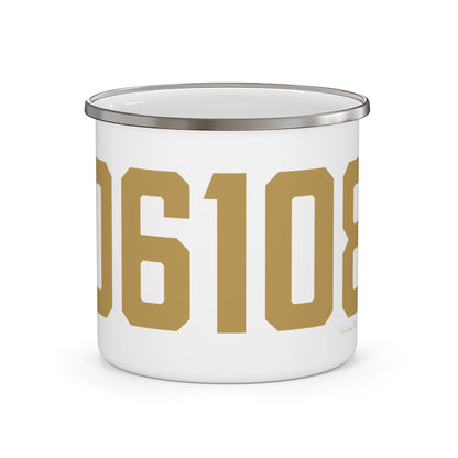 06108 East Hartford Connecticut Zip Code Enamel Camping Mug