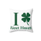 I Clover West Haven Spun Polyester Square Pillow