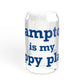 Hampton is My Happy Place Sipper Glass, 16oz