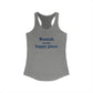 Bozrah is My Happy Place Women's Ideal Racerback Tank Top