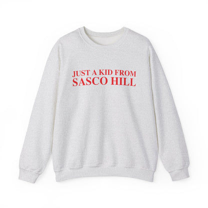 Just a kid from Sasco Hill Unisex Heavy Blend™ Crewneck Sweatshirt