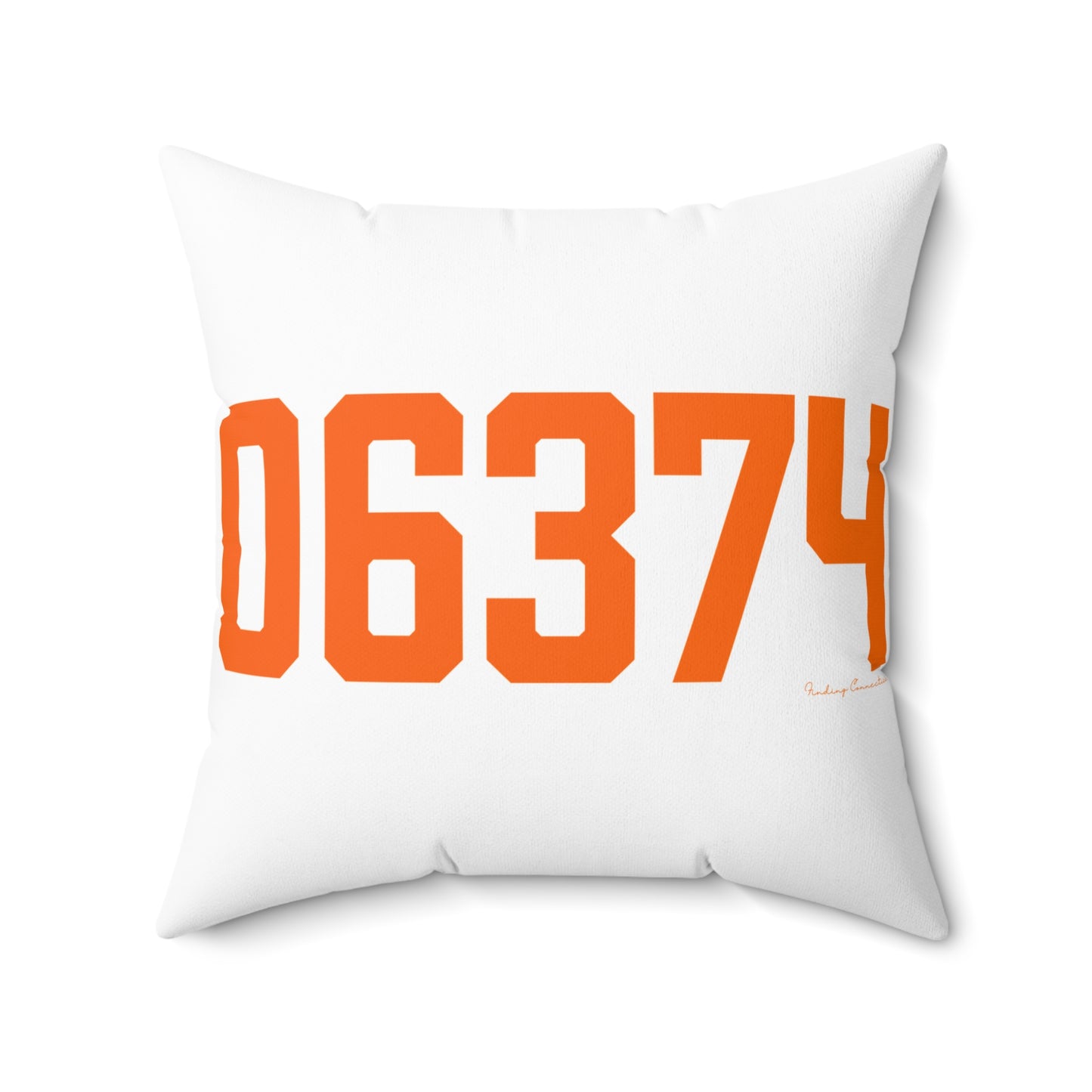 06374 Plainfield Connecticut Zip Code Spun Polyester Square Pillow