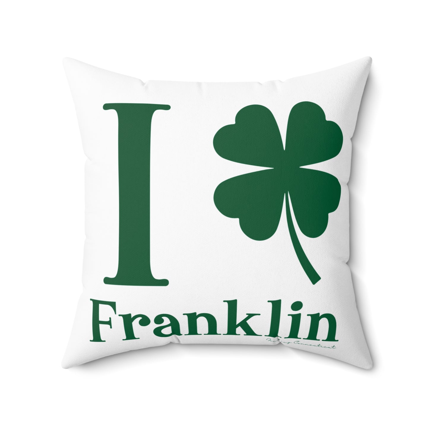 I Clover Franklin Spun Polyester Square Pillow